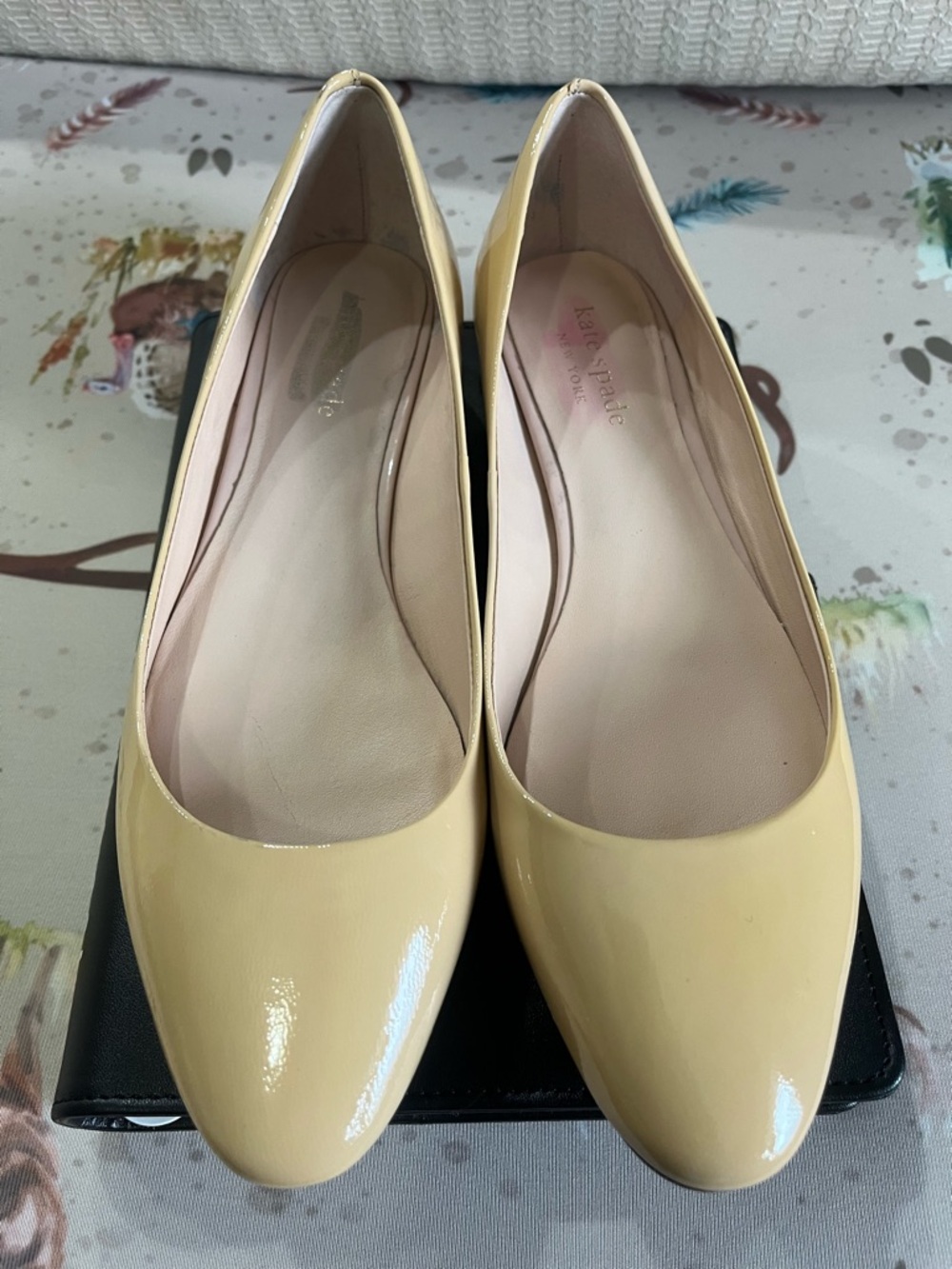 kate spade Pale Yellow Patent Flats